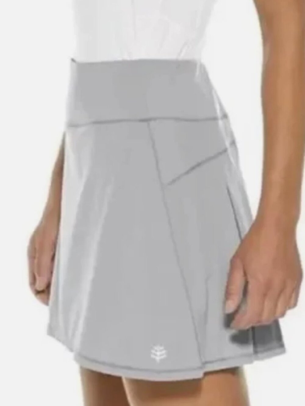 Coolibar Tennis Skort GRAND SLAM Womens XXL Pickleball Golf Skirt UPF50 Gray NEW